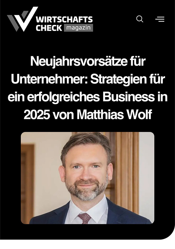 Screenshot Wirtschaftscheck Magazin Artikel 
