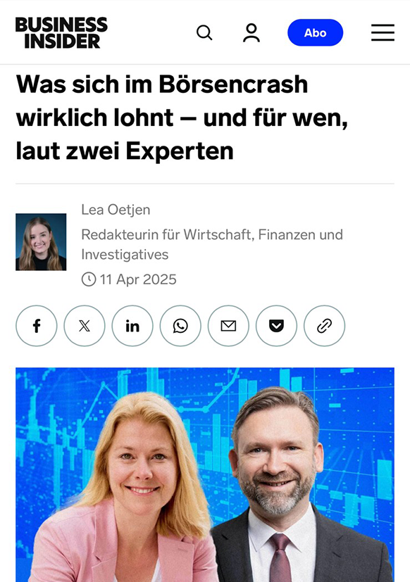 Screenshot Business Insider Artikel 