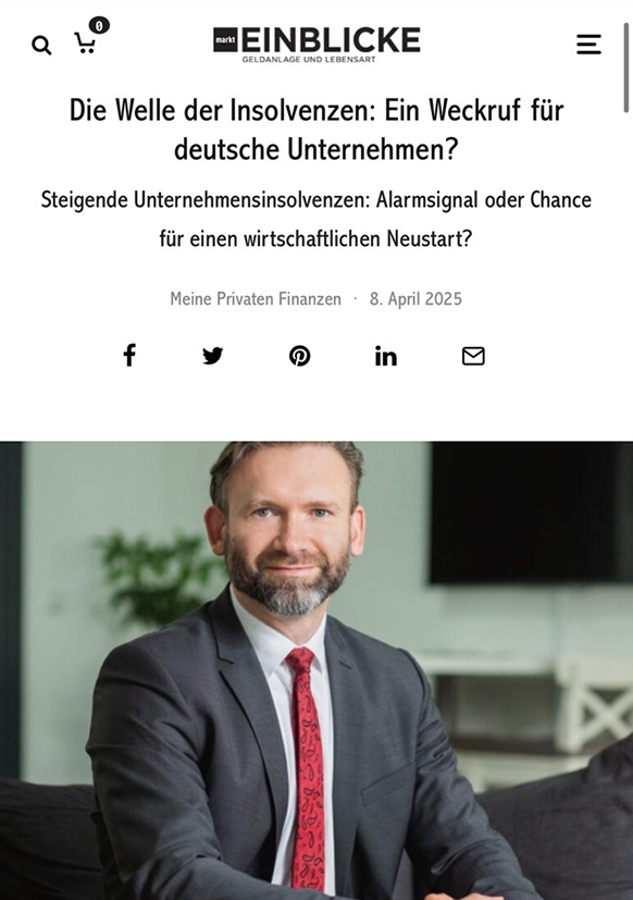 Screenshot MarktEinblicke Artikel 