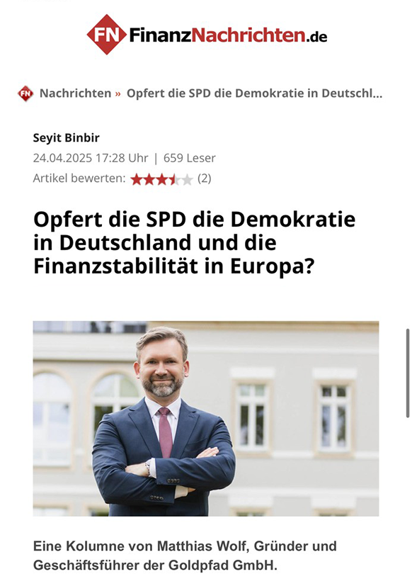 Screenshot FinanzNachrichten Artikel 
